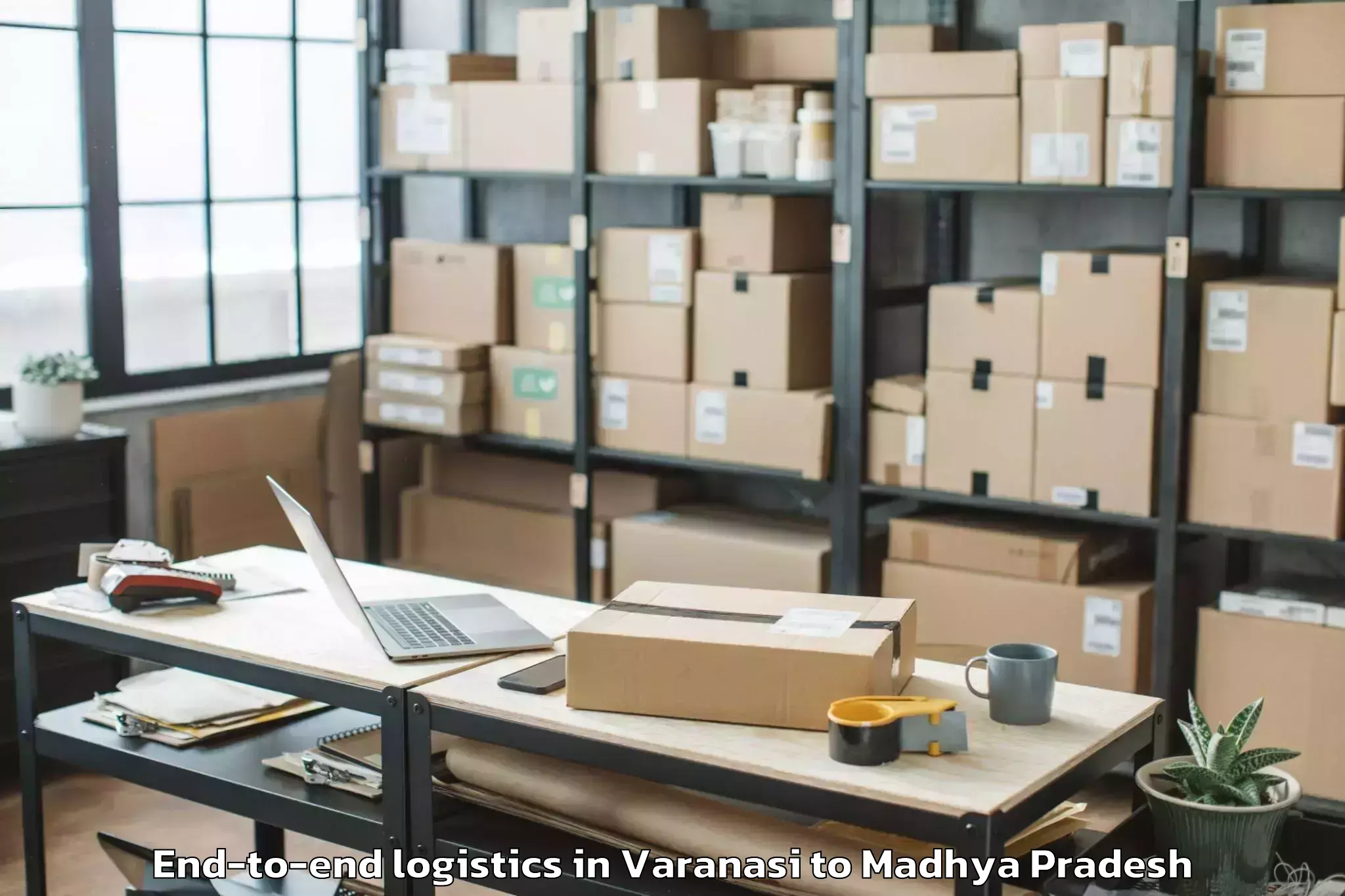 Quality Varanasi to Khilchipur End To End Logistics